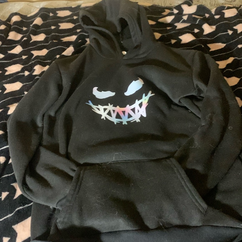 a hoodie